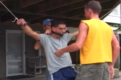 3 stunning homosexual men Play A Little sadomasochism !!!