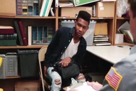 dark lad Caught And drilled bare By Officer