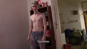 A blond bi-curious Czech teen in reality sex