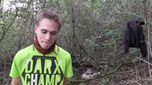 A young Czech man pounds outdoor