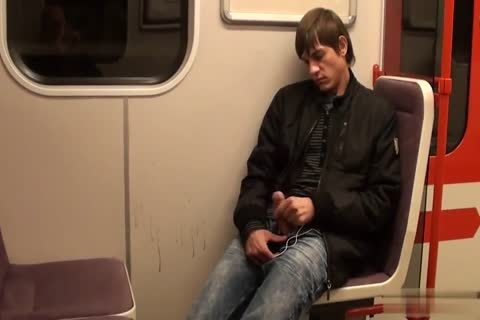 naughty teen Jacking Off In The Subway