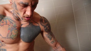 bathroom bunch-sex: unprotected - Bo Sinn with Adam Awbride American pound
