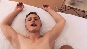 CzechHunter.com: Very slim Czech twink doggy style in the bed