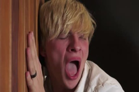 blonde twink poked