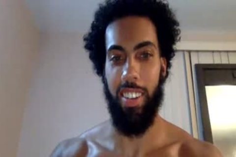 Bearded chap Showing His enormous weenie