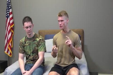 'Army Cadet Sucks knob For The First Time'