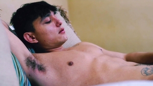 Next Door Homemade: Amateur jerking big dick in the bed