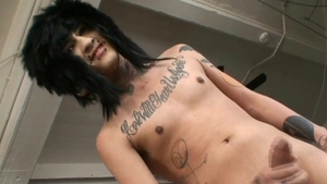 AlternaDudes: Goth Dalive jacks off in public