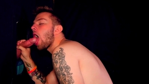 RealMenFuck - Tattooed goes in for gagging