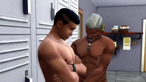 Perv daddy Fit coach Tricked And slammed A handsome boy - WickedWhims