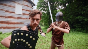 Men: Jordan Fucks Shea with Powerful Sword