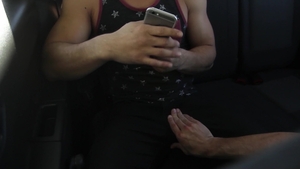 Men: Stroking Topher's Big Dick in the Backseat